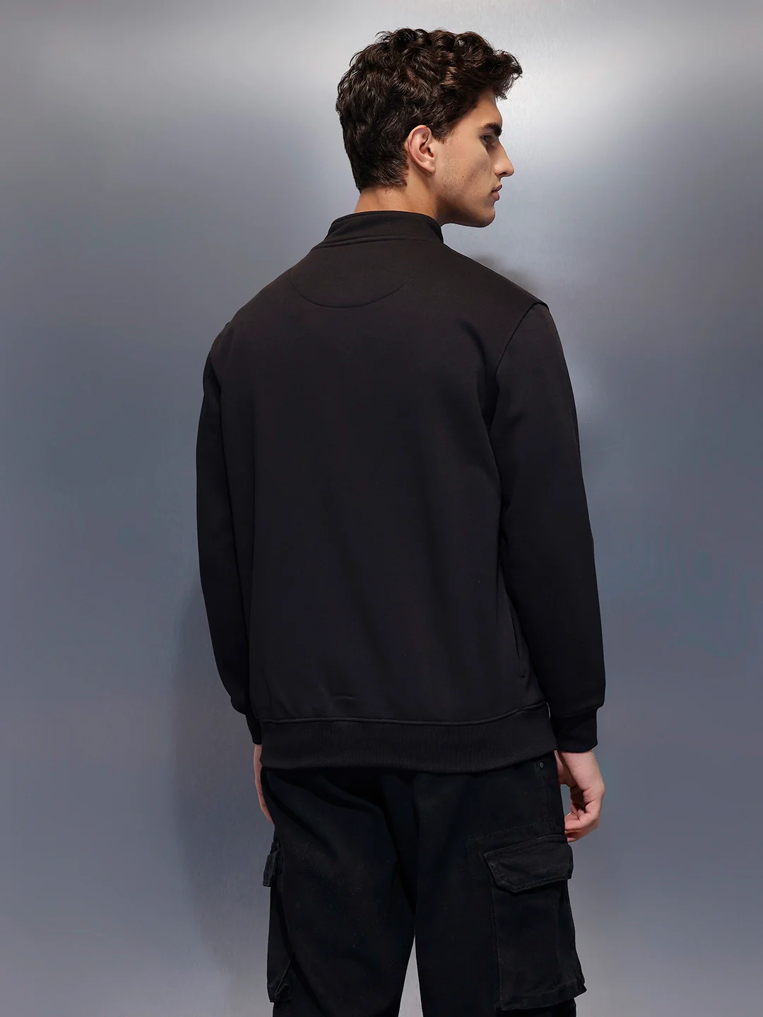 Men's Comfort Fit Sweatshirt   |  Black - Image 3
