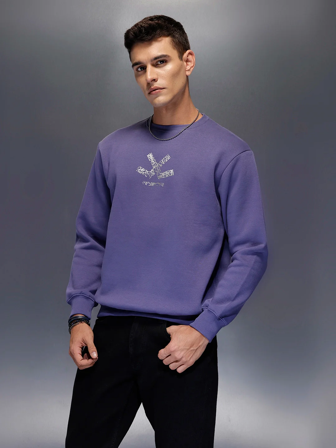 Men's comfort fit sweatshirt | Blue - Image 4