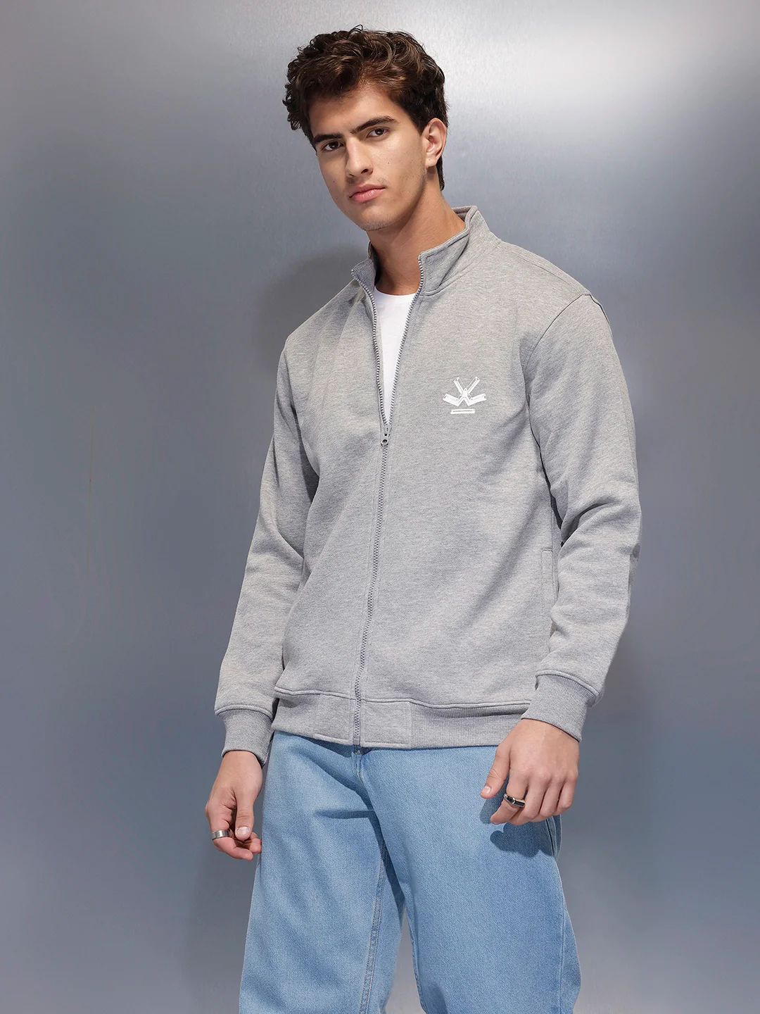 Men's Comfort Fit Sweatshirt   |  Grey - Image 4