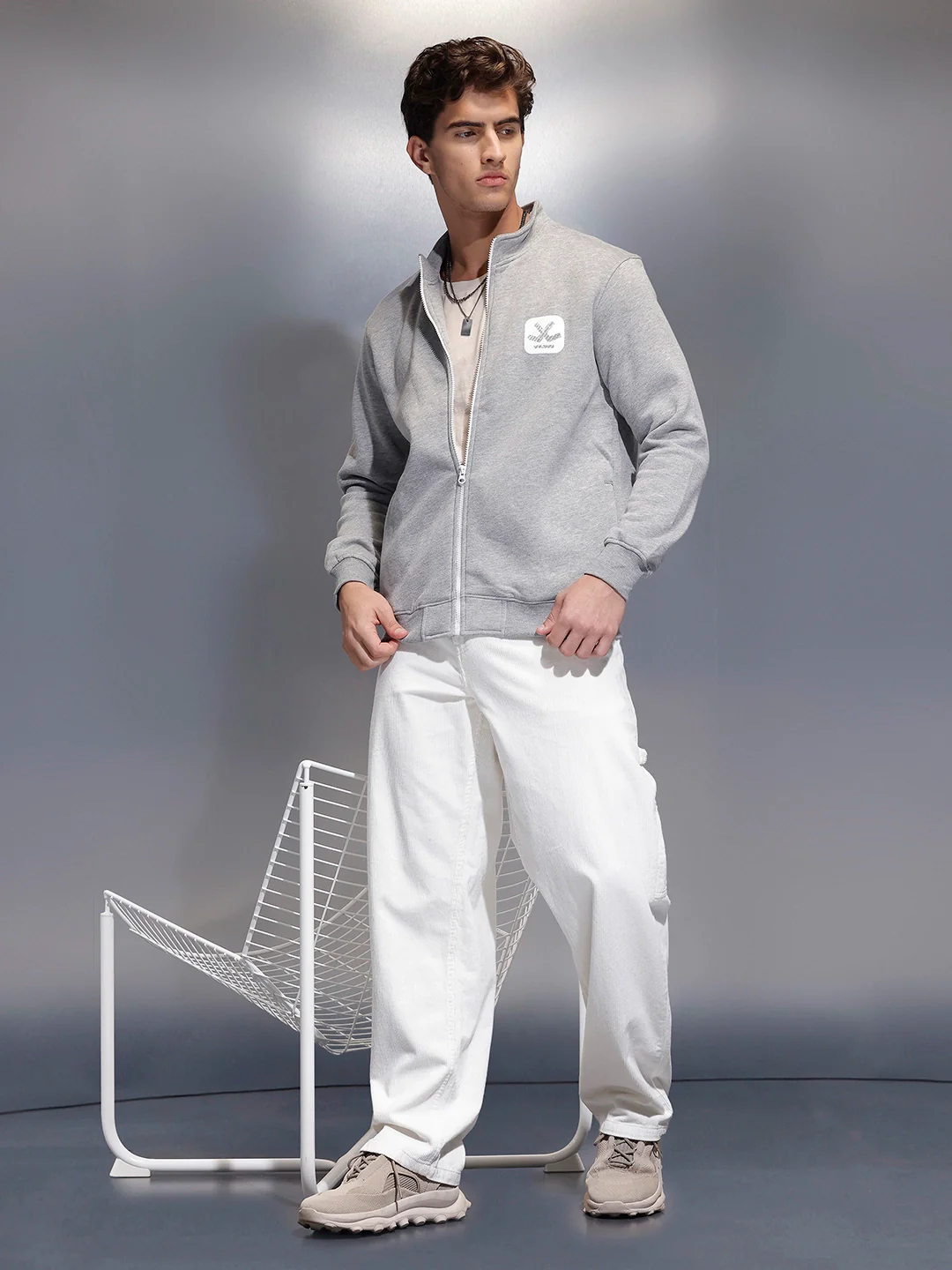 Men's Comfort Fit Sweatshirt   |  Grey - Image 2