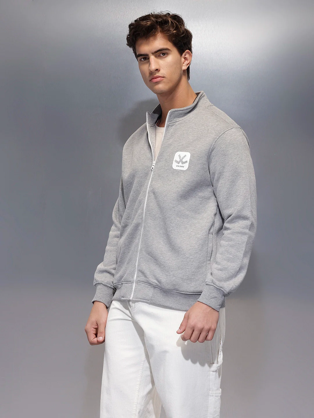 Men's Comfort Fit Sweatshirt   |  Grey - Image 4