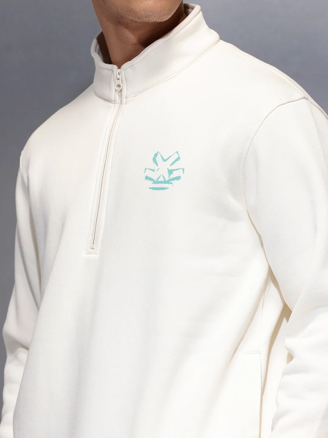 Men's Comfort Fit Sweatshirt | Off White - Image 5