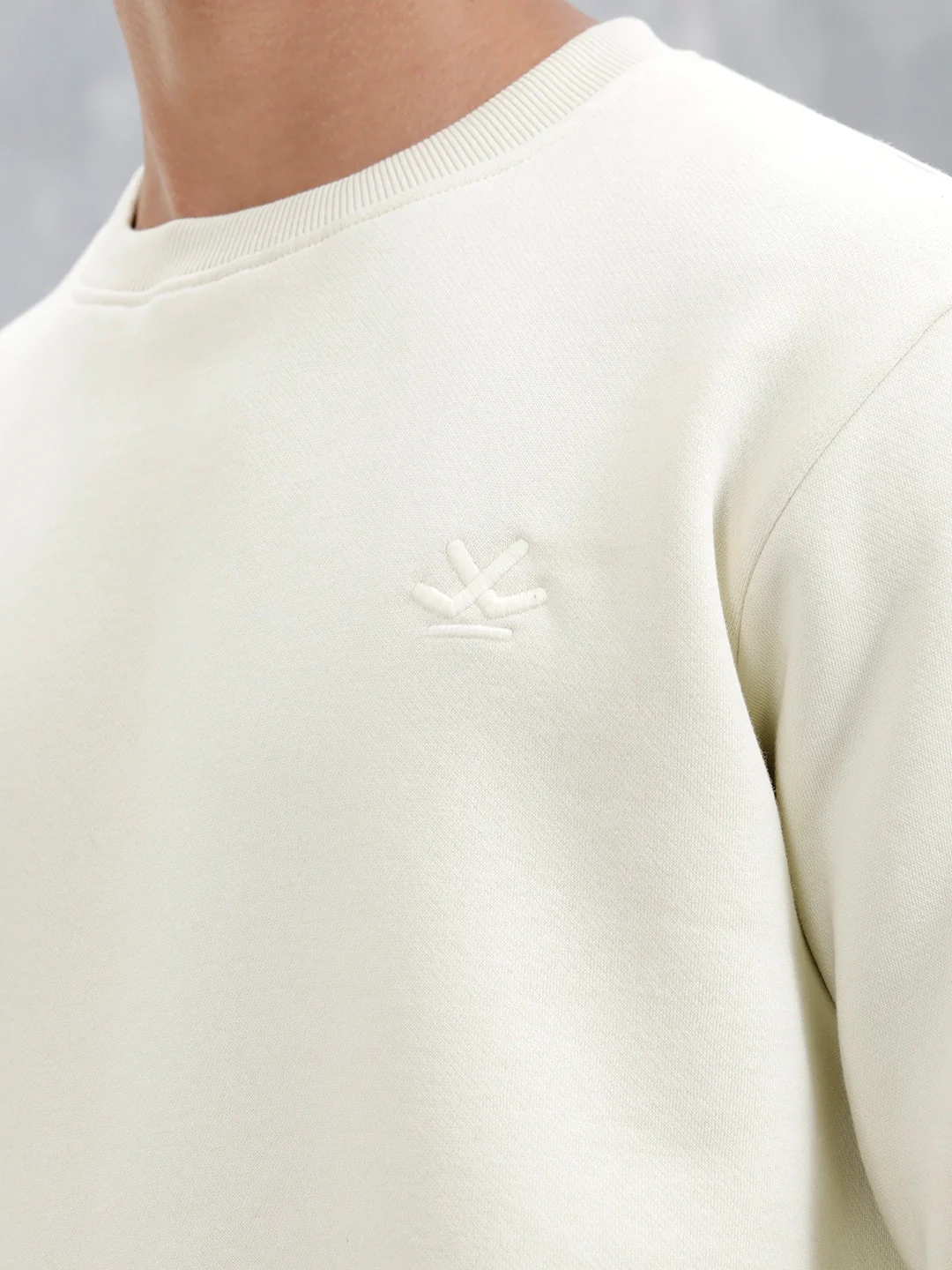 Men's Solid Casual Comfort Fit Sweatshirt | Aloe Wash - Image 12