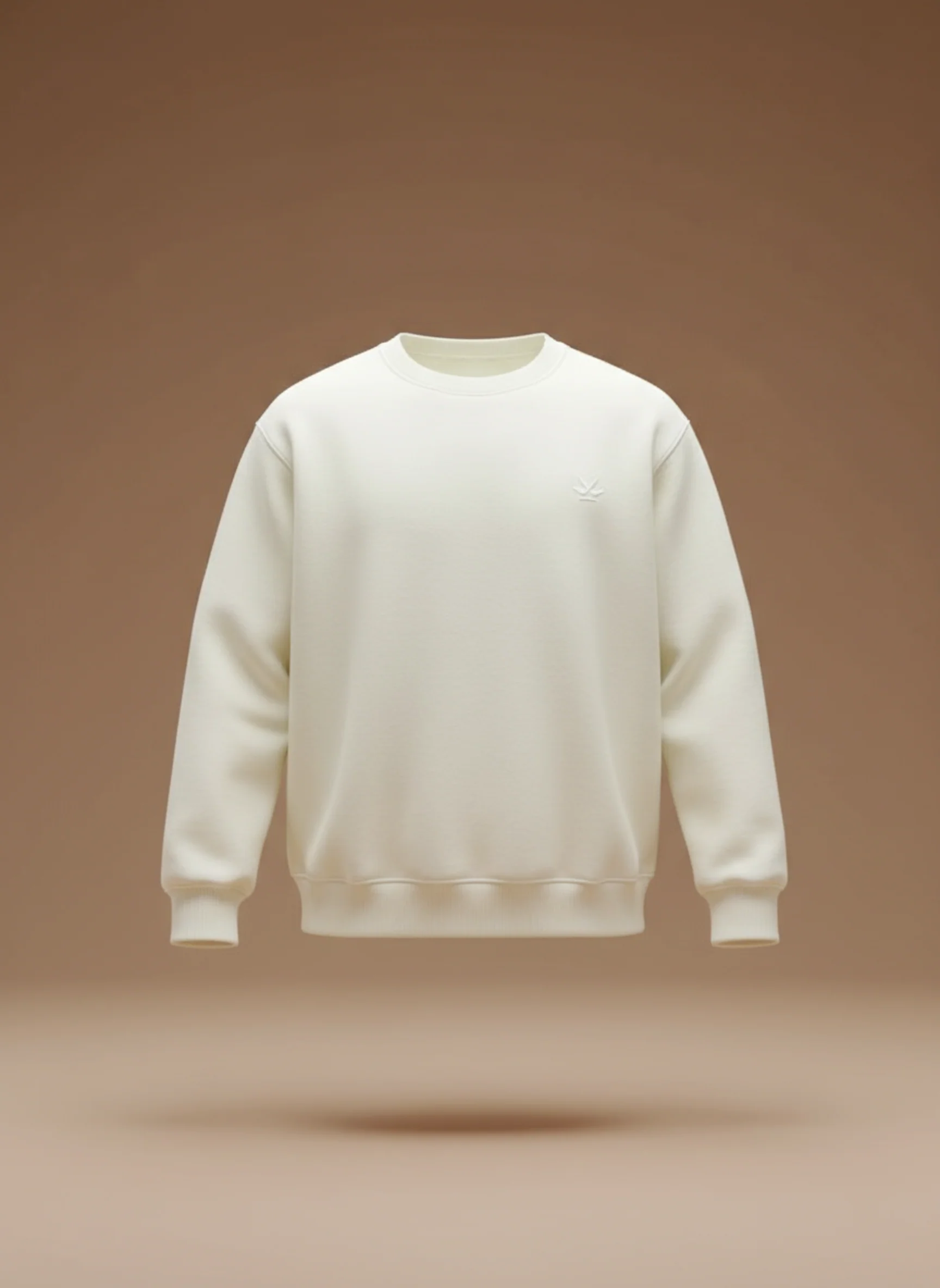 Men's Solid Casual Comfort Fit Sweatshirt | Aloe Wash - Image 3
