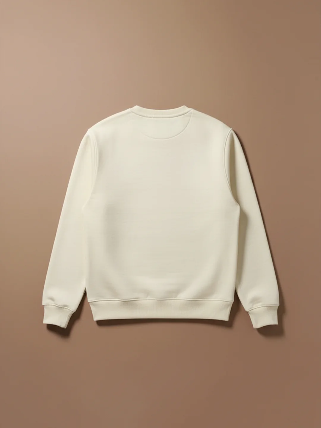 Men's Solid Casual Comfort Fit Sweatshirt | Aloe Wash - Image 5
