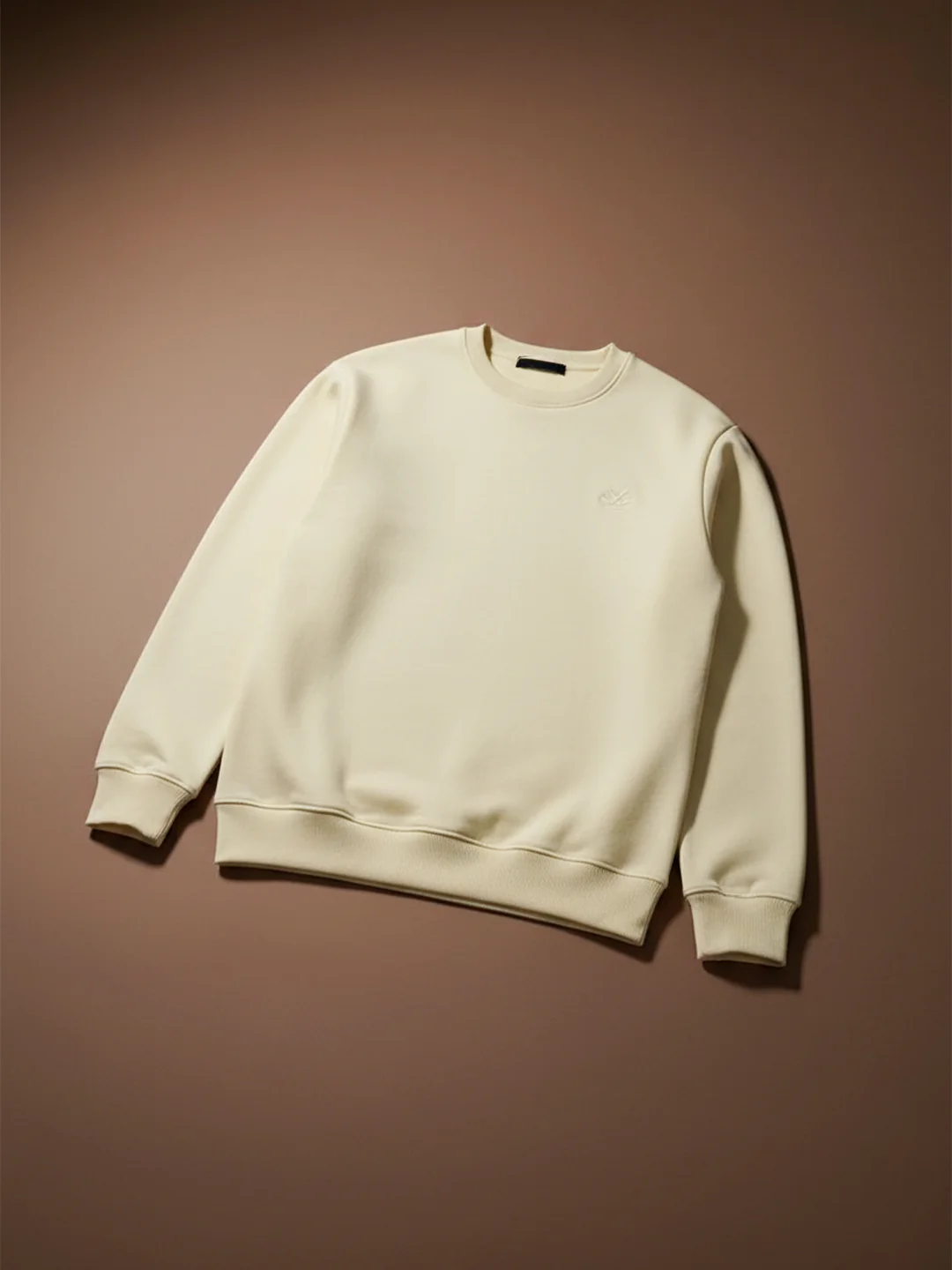 Men's Solid Casual Comfort Fit Sweatshirt | Aloe Wash - Image 6