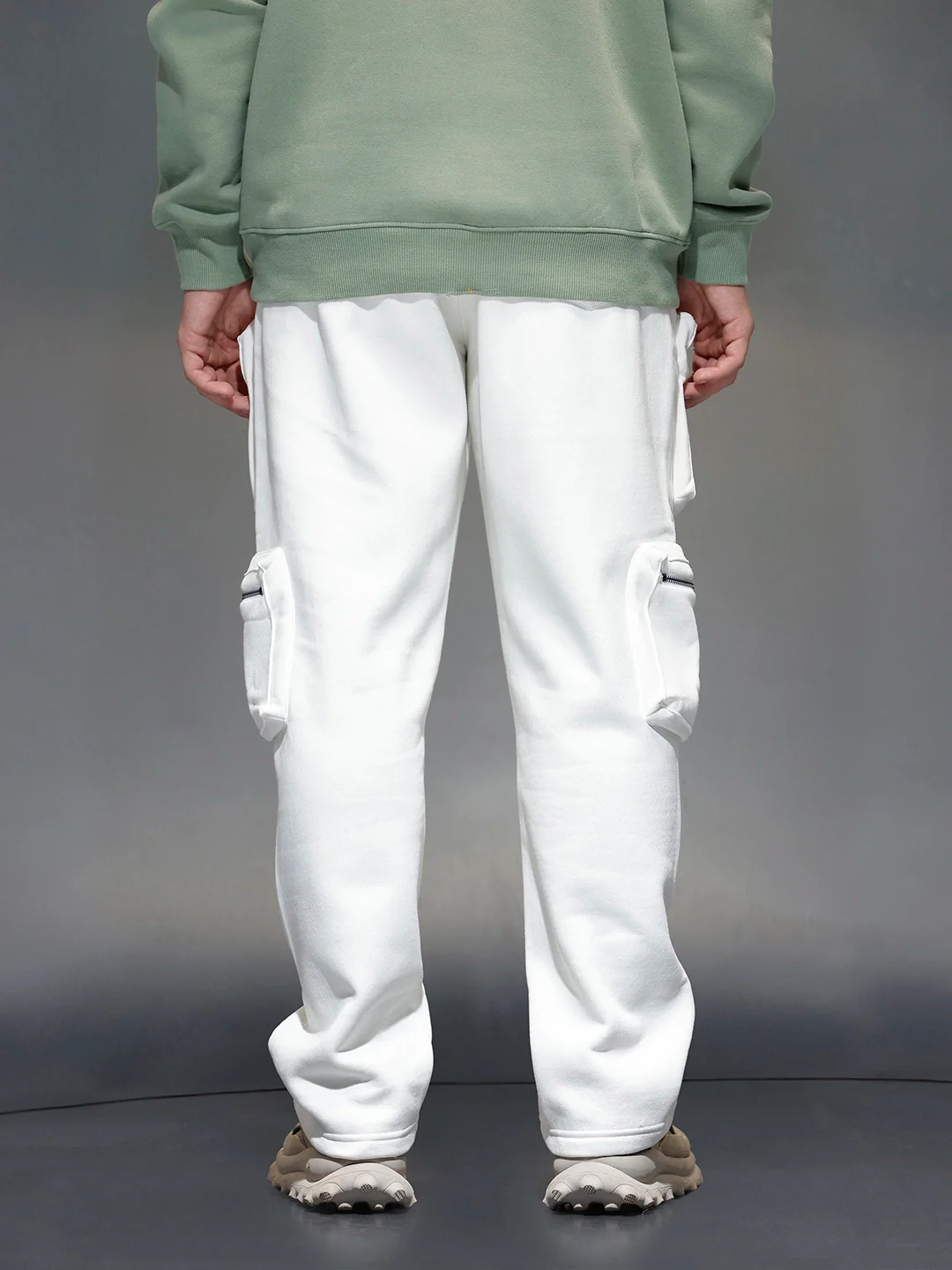 Men's Straight Fit 3D Pocket Cargo  |  Off White - Image 3
