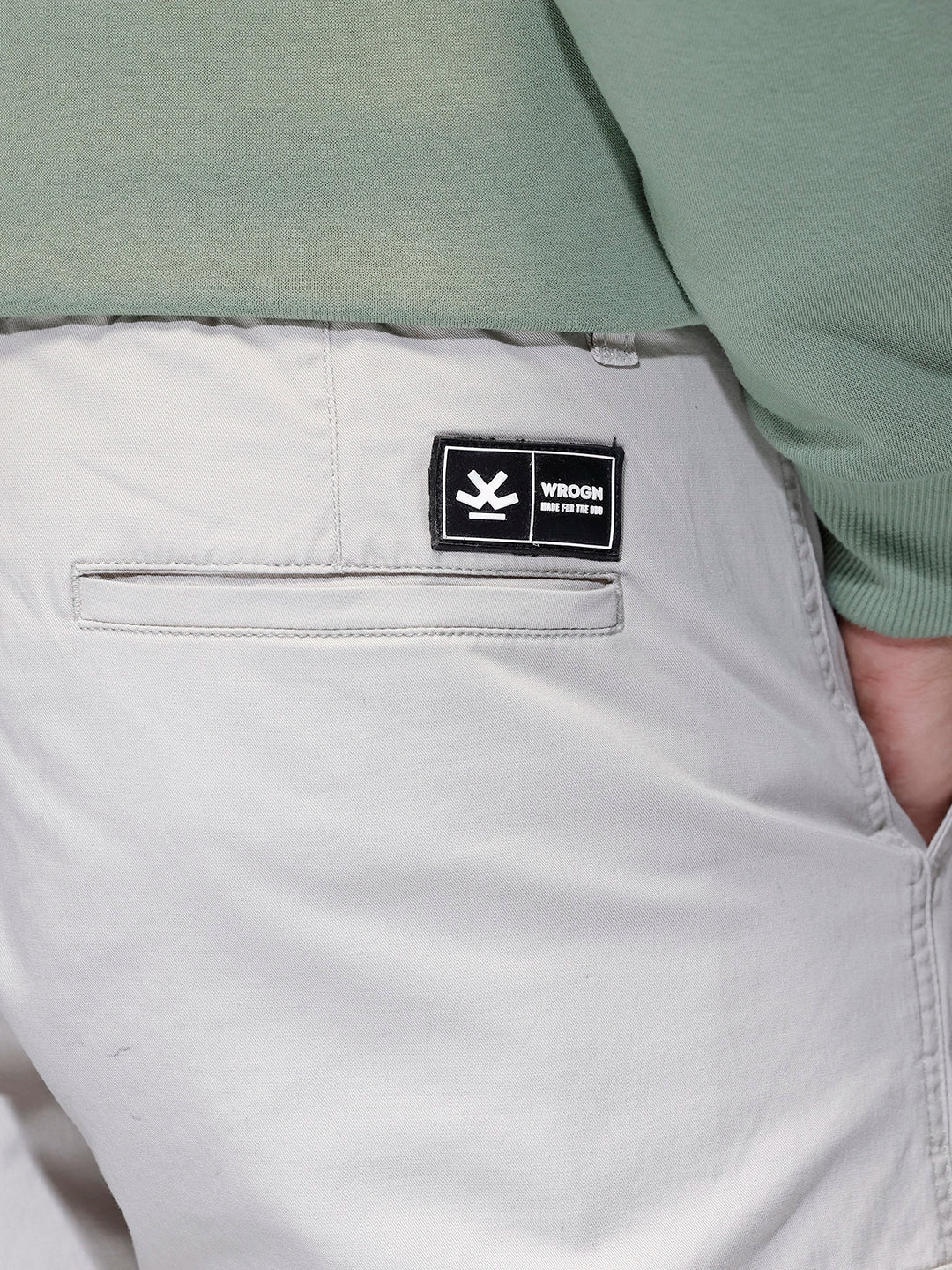 Men's straight fit trouser with cargo pockets | Grey - Image 5