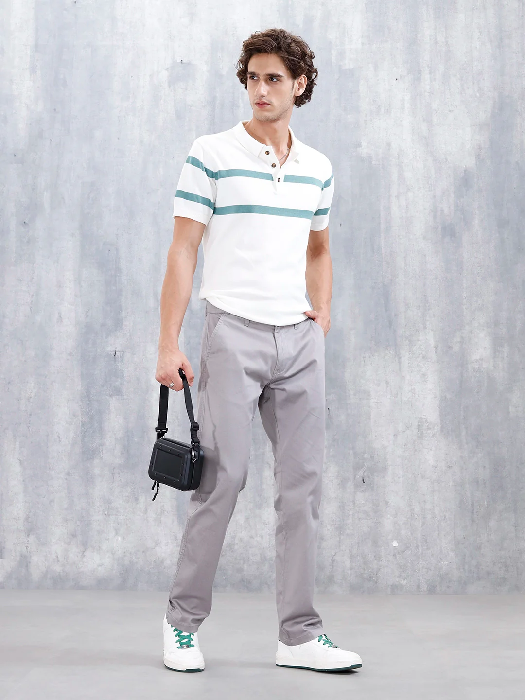 Men's Straight Fit Woven Jogger | Grey - Image 2