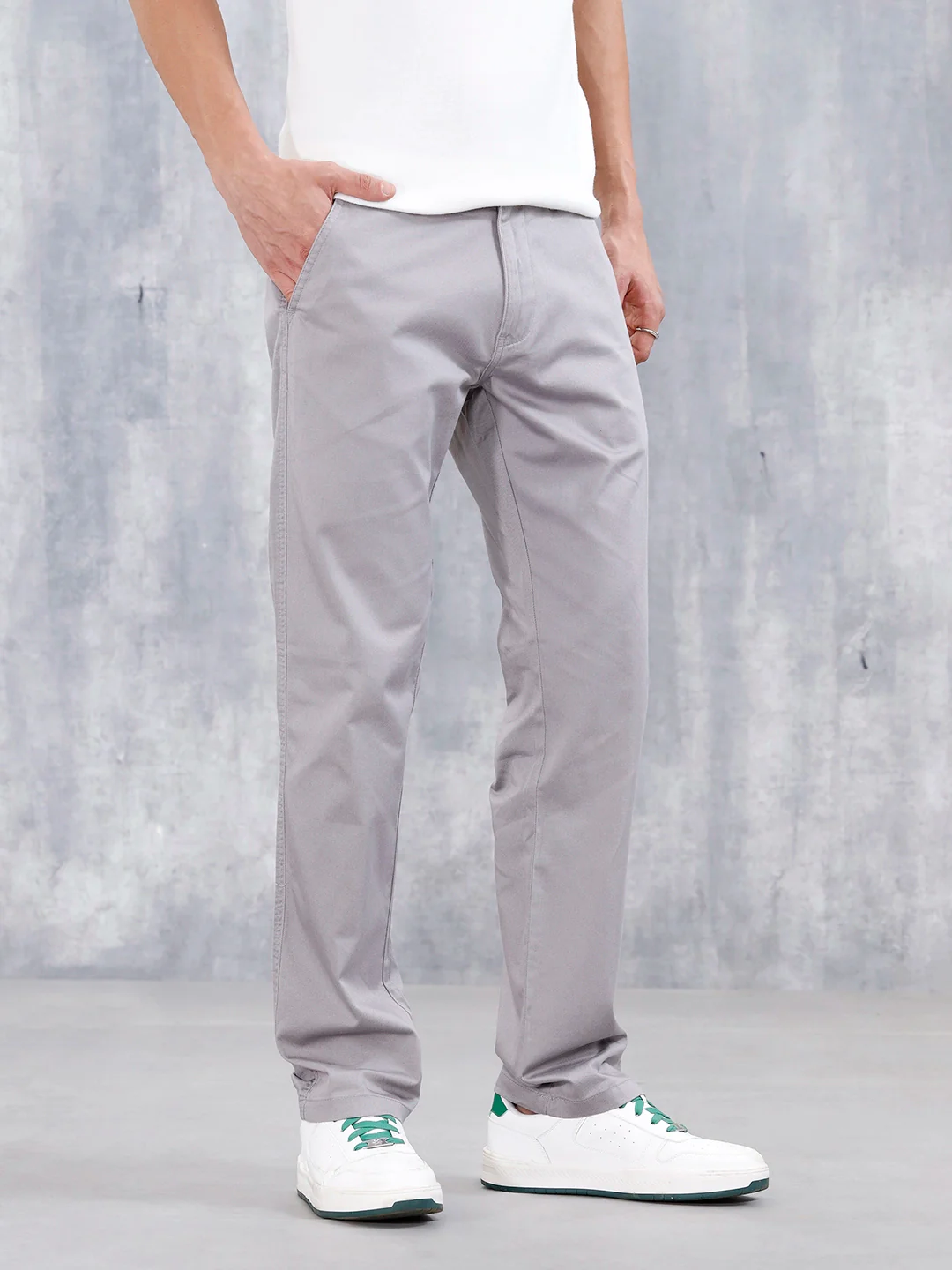 Men's Straight Fit Woven Jogger | Grey - Image 4