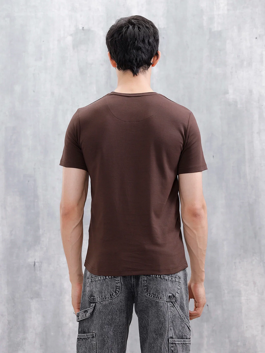 Men's Wrogn Logo Graphic Tee | Brown - Image 3