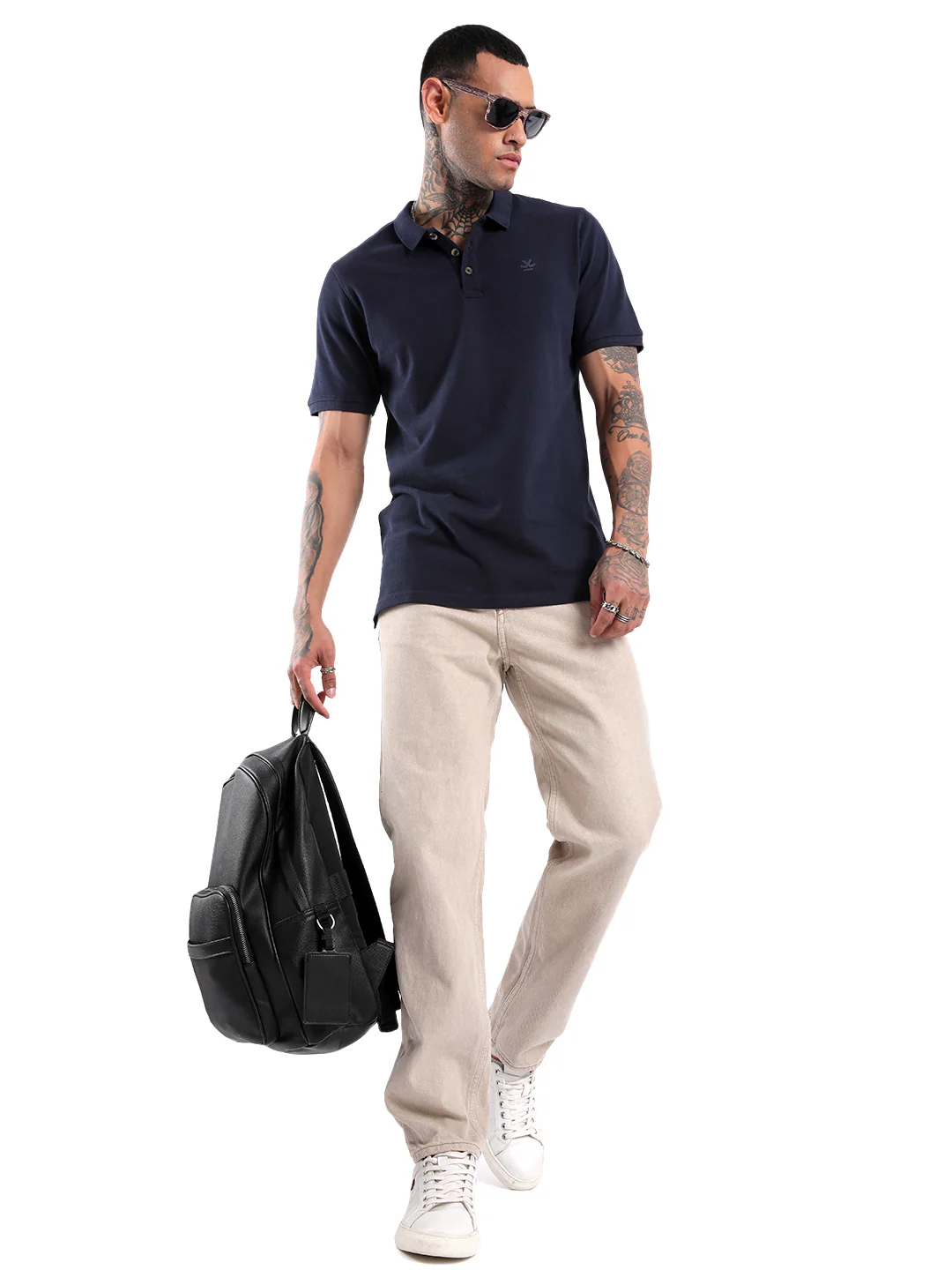 Navy Blue Timeless Polo T-Shirt - Image 4