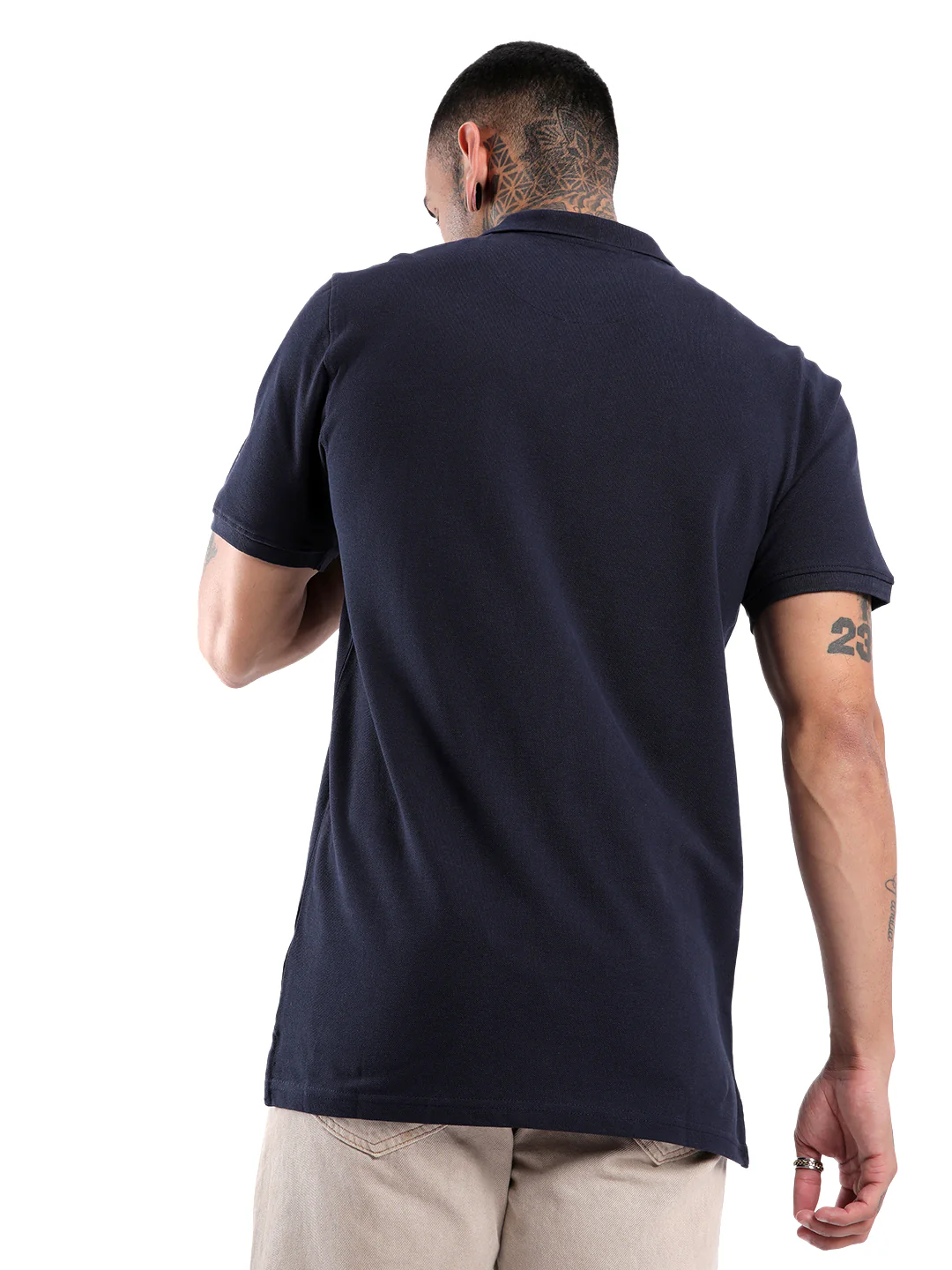 Navy Blue Timeless Polo T-Shirt - Image 5