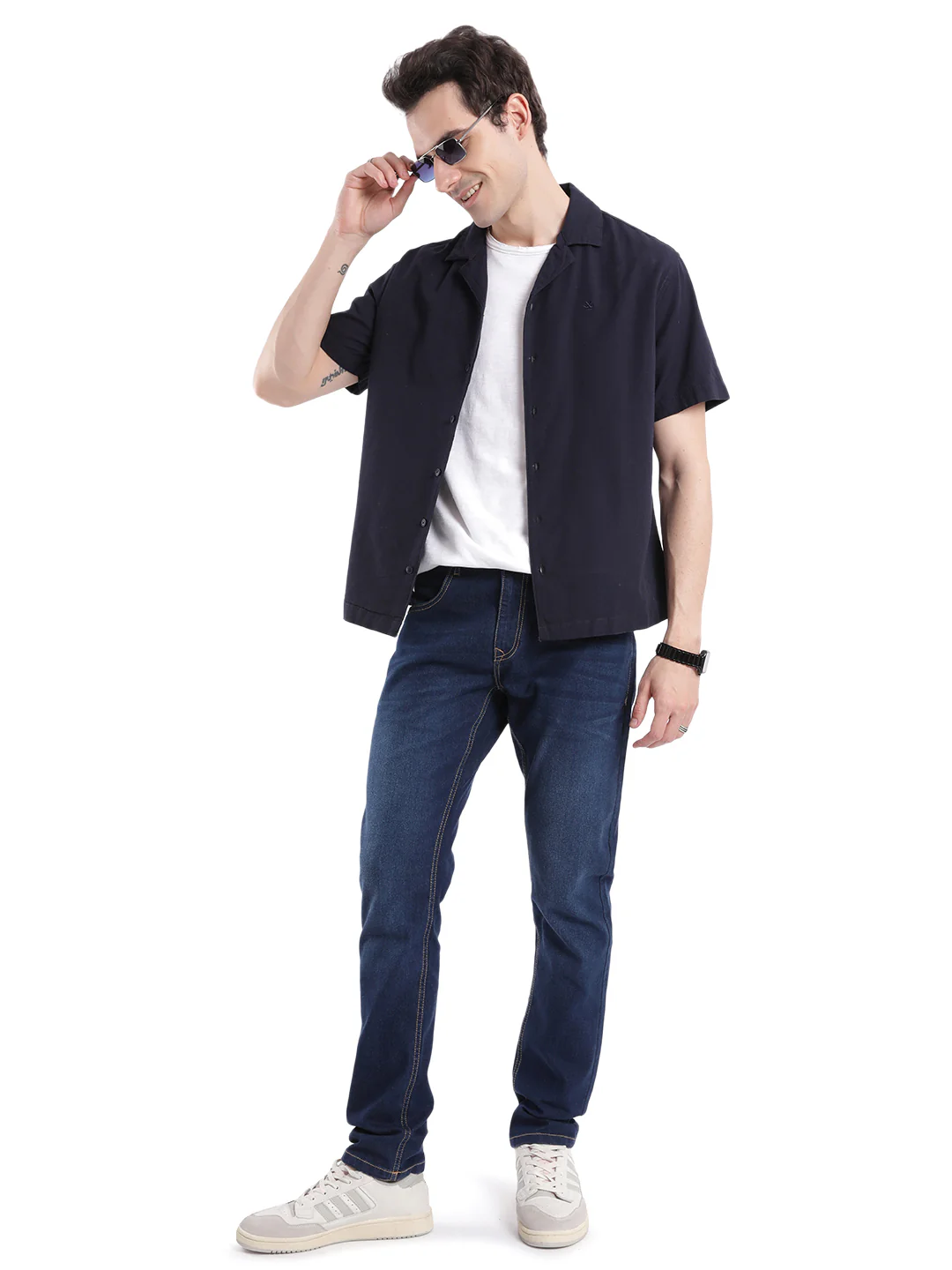 Navy Vision Resort Collar Shirt - Image 2