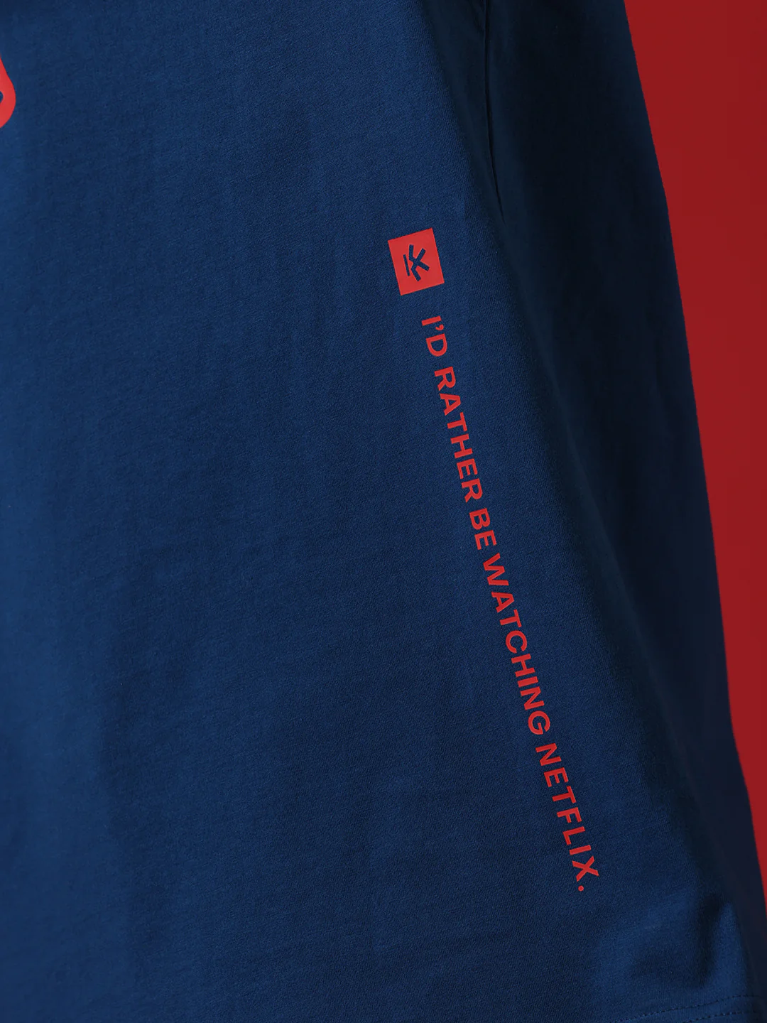 Netflix Bucket Oversized Blue T-Shirt - Image 6