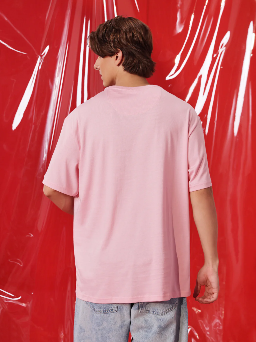 Netflix Chill Pink Oversized T-Shirt - Image 3