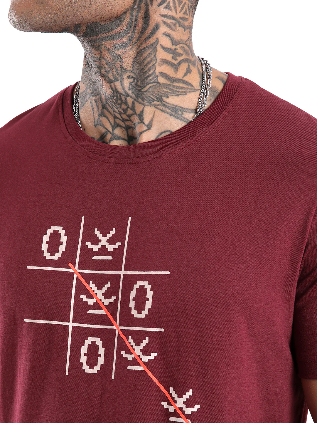 Noughts and Crosses Maroon Printed T-Shirt - Image 5