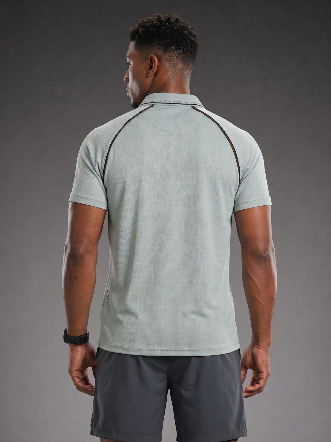Nylon Polo | Grey - Image 3