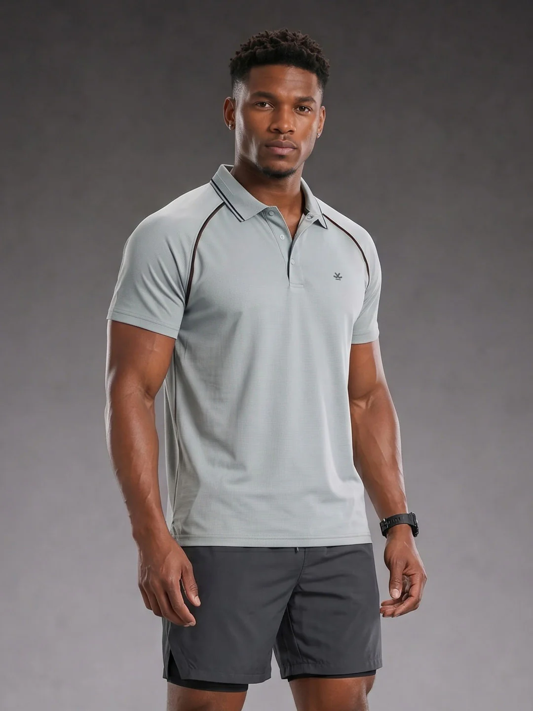 Nylon Polo | Grey - Image 4