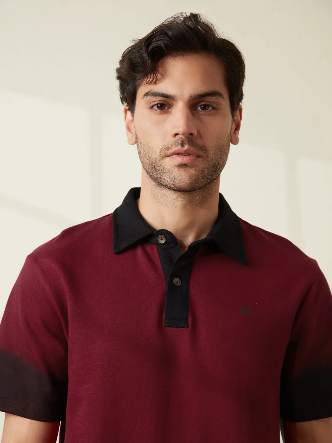 Heavy GSM Ombre Polo T-Shirt | Maroon - Image 5