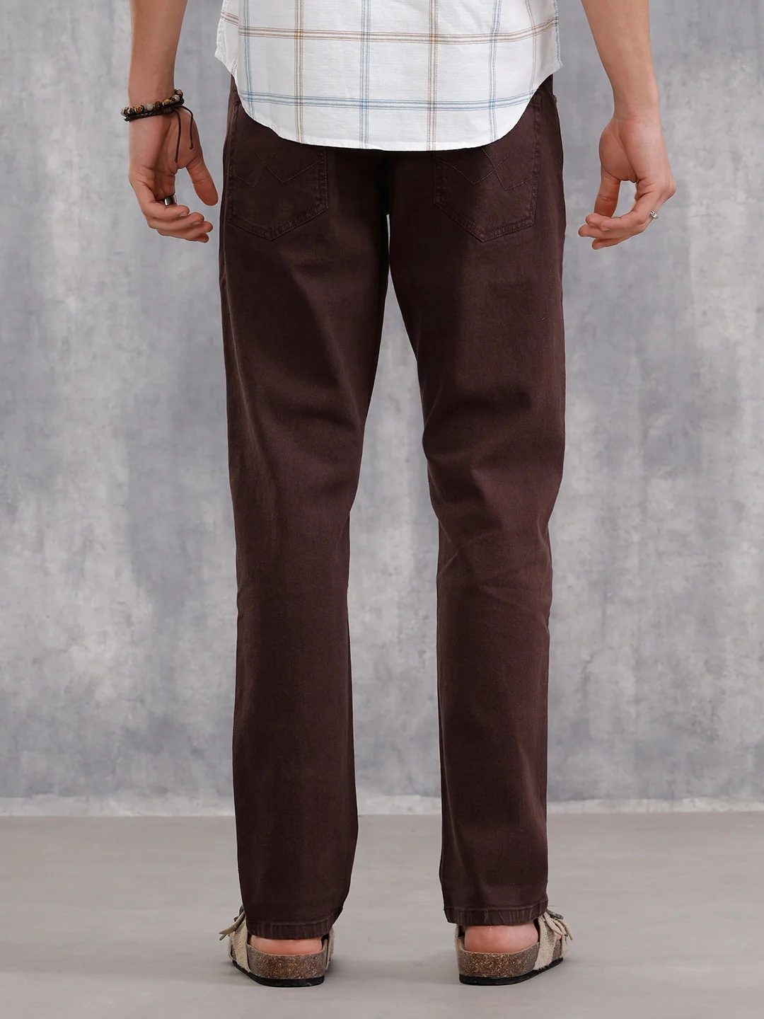 Overdyed 5 Pocket Jeans | Brown - Image 3