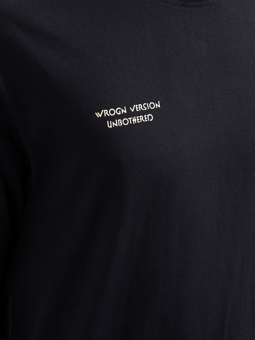 Oversized Crew Neck T-Shirt With Hd Print | Black - Image 5