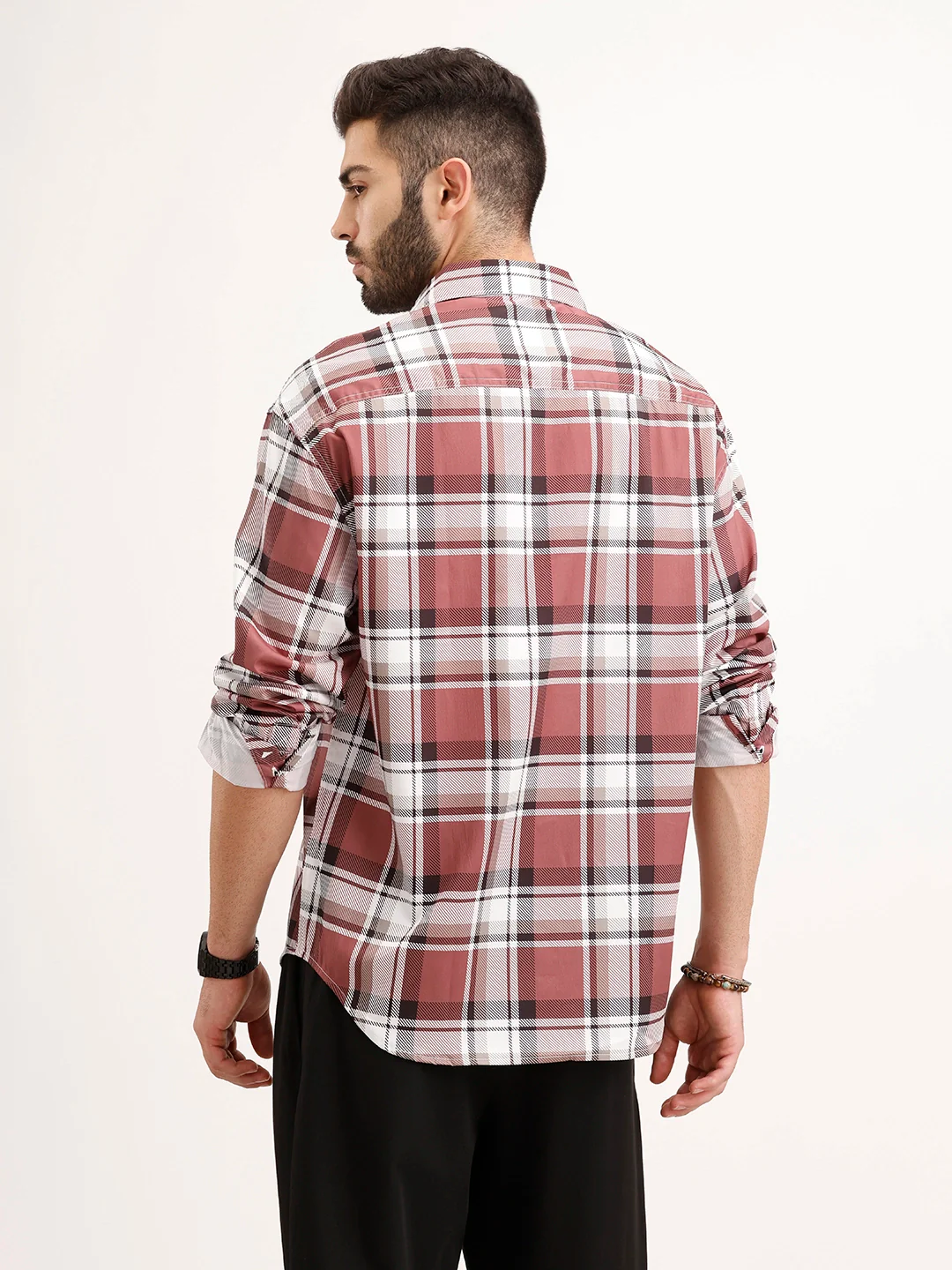Oversized Fit Double Pocket Shirt | Rust - Image 3