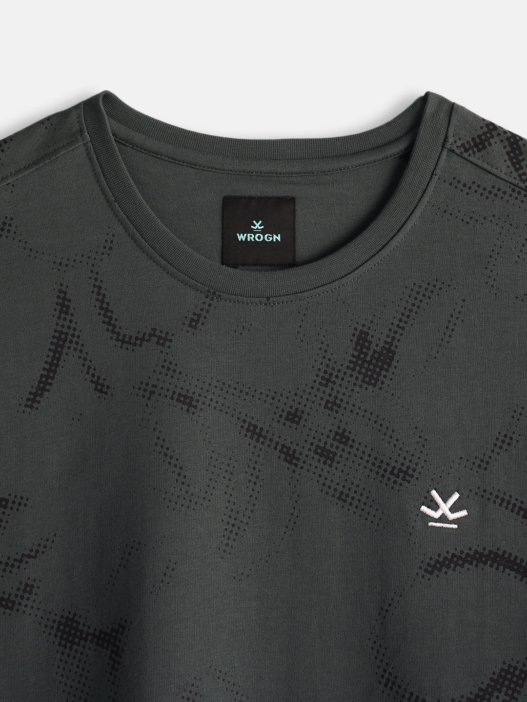 Oversized Floral AOP T-Shirt | Charcoal - Image 3