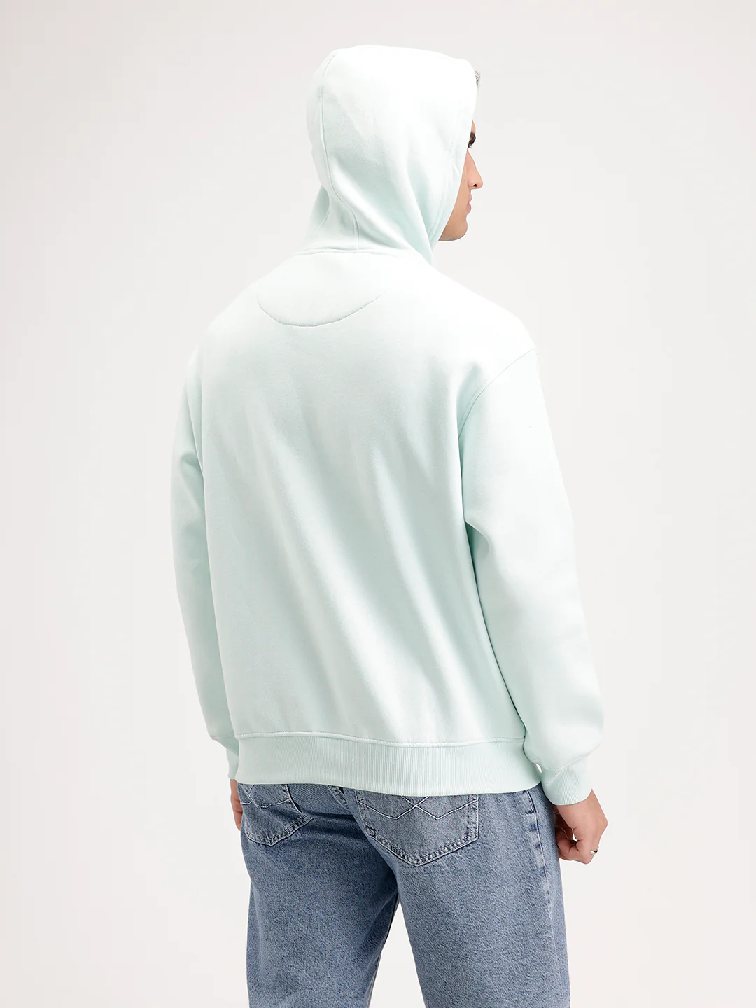 Oversized Printed Hoodie  | Green - Image 3