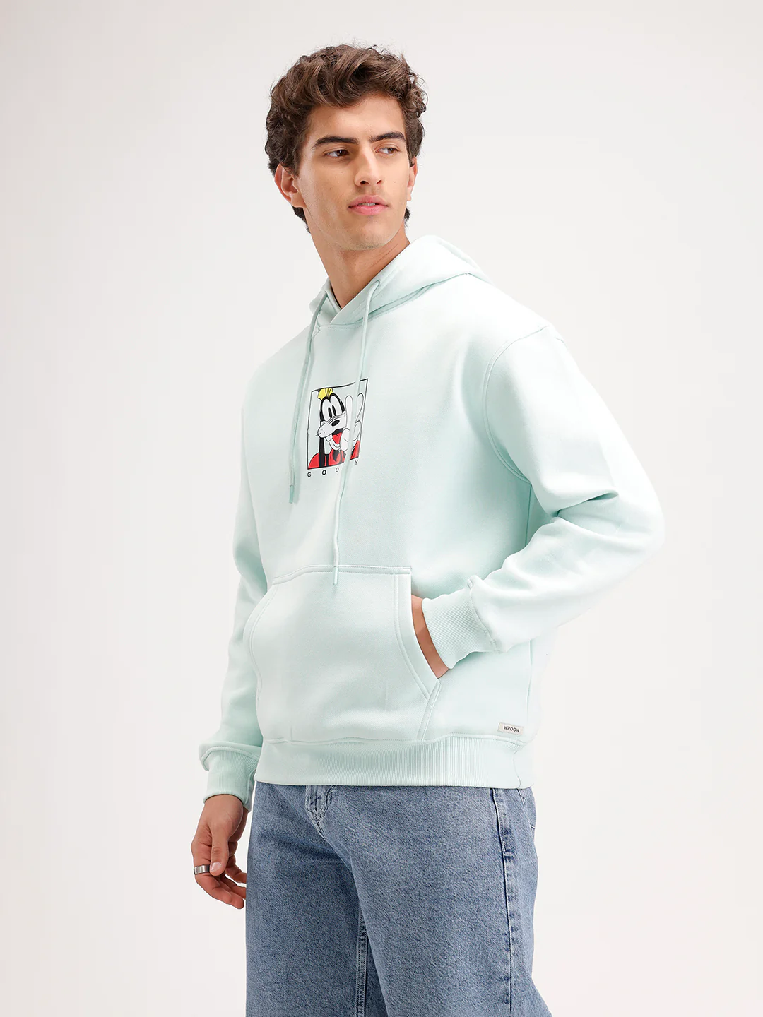 Oversized Printed Hoodie  | Green - Image 4