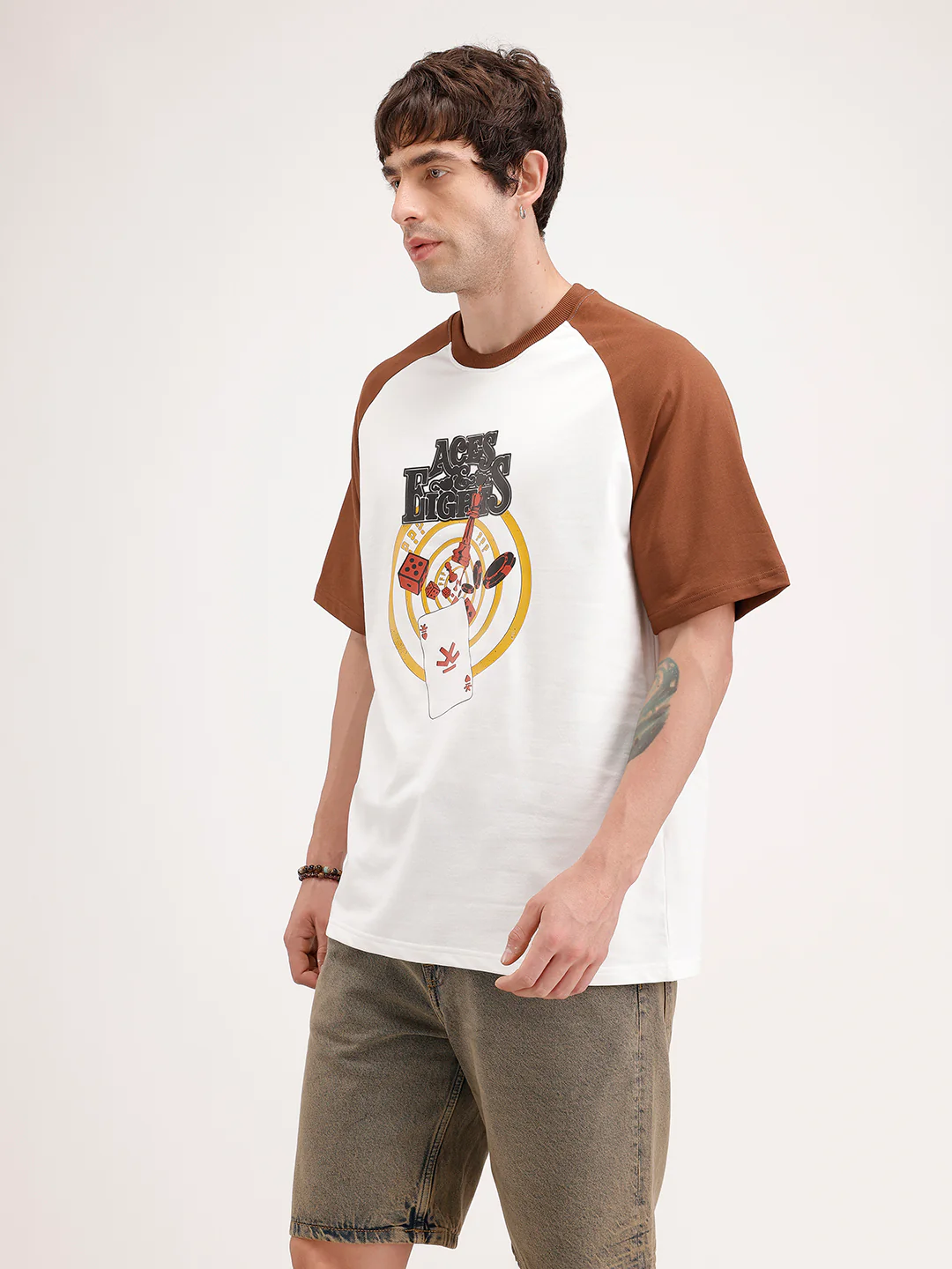 Oversized Ragland Sleeve T-Shirt | White - Image 4