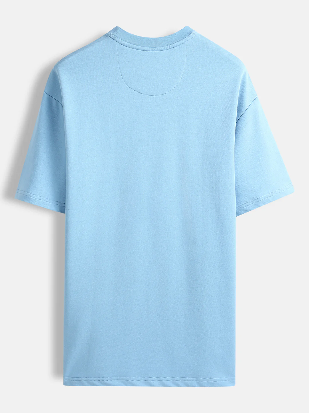 Oversized Tee Tee with Front Patch Appliqué | Blue - Image 8