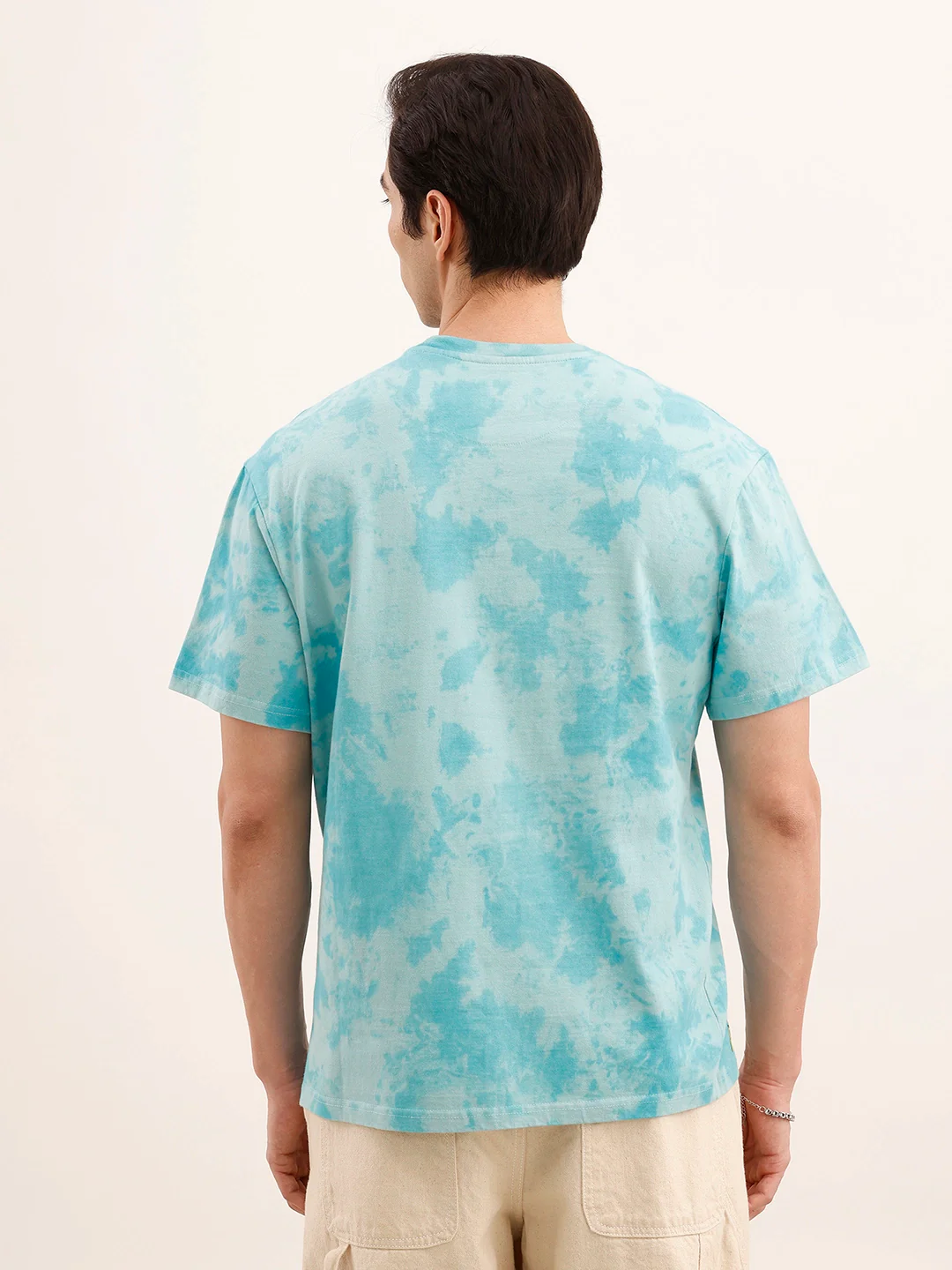 Oversized Tie & Die T-Shirt | Light Blue - Image 3