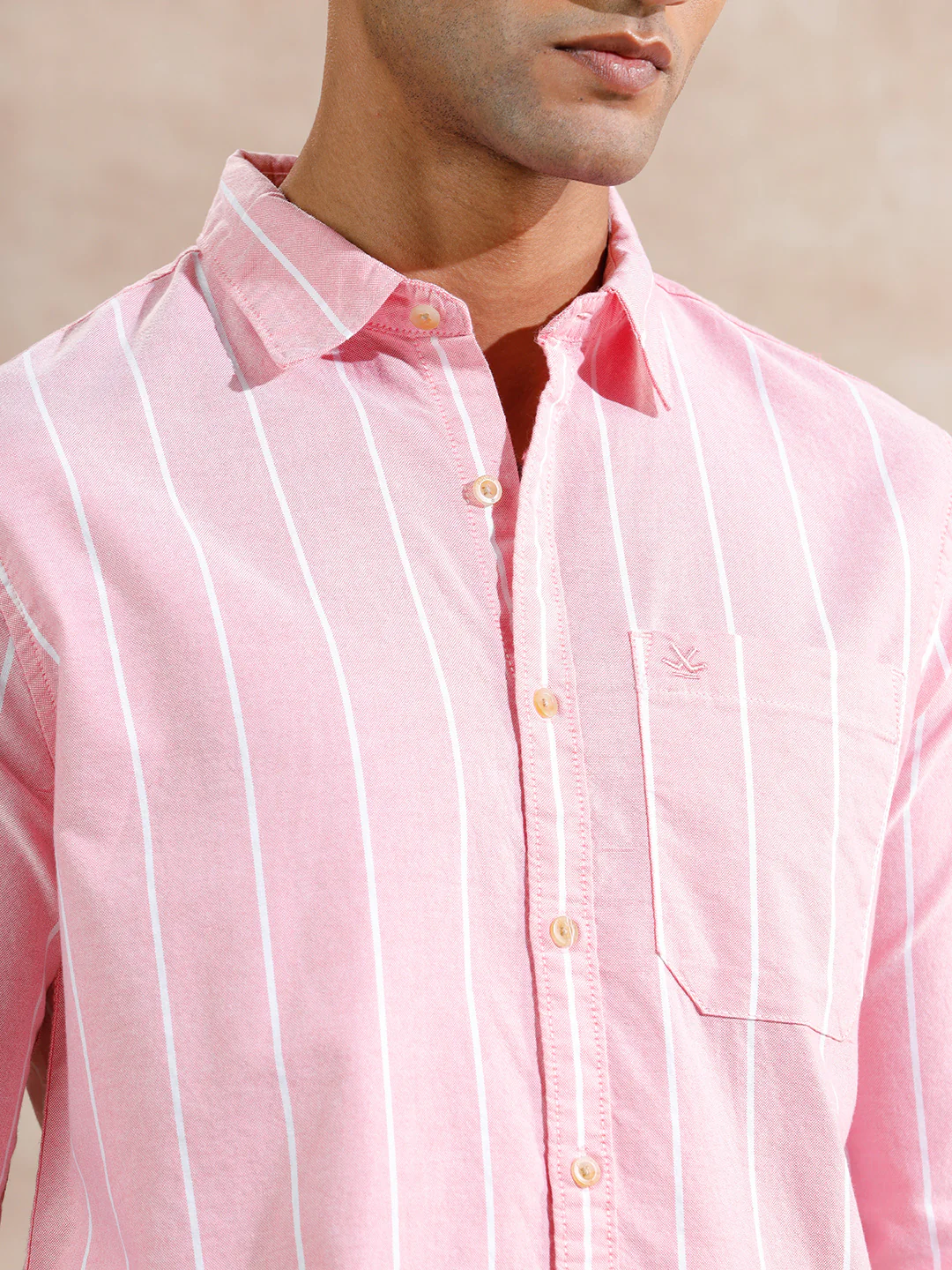 Oxford Striped Shirt | Pink - Image 5