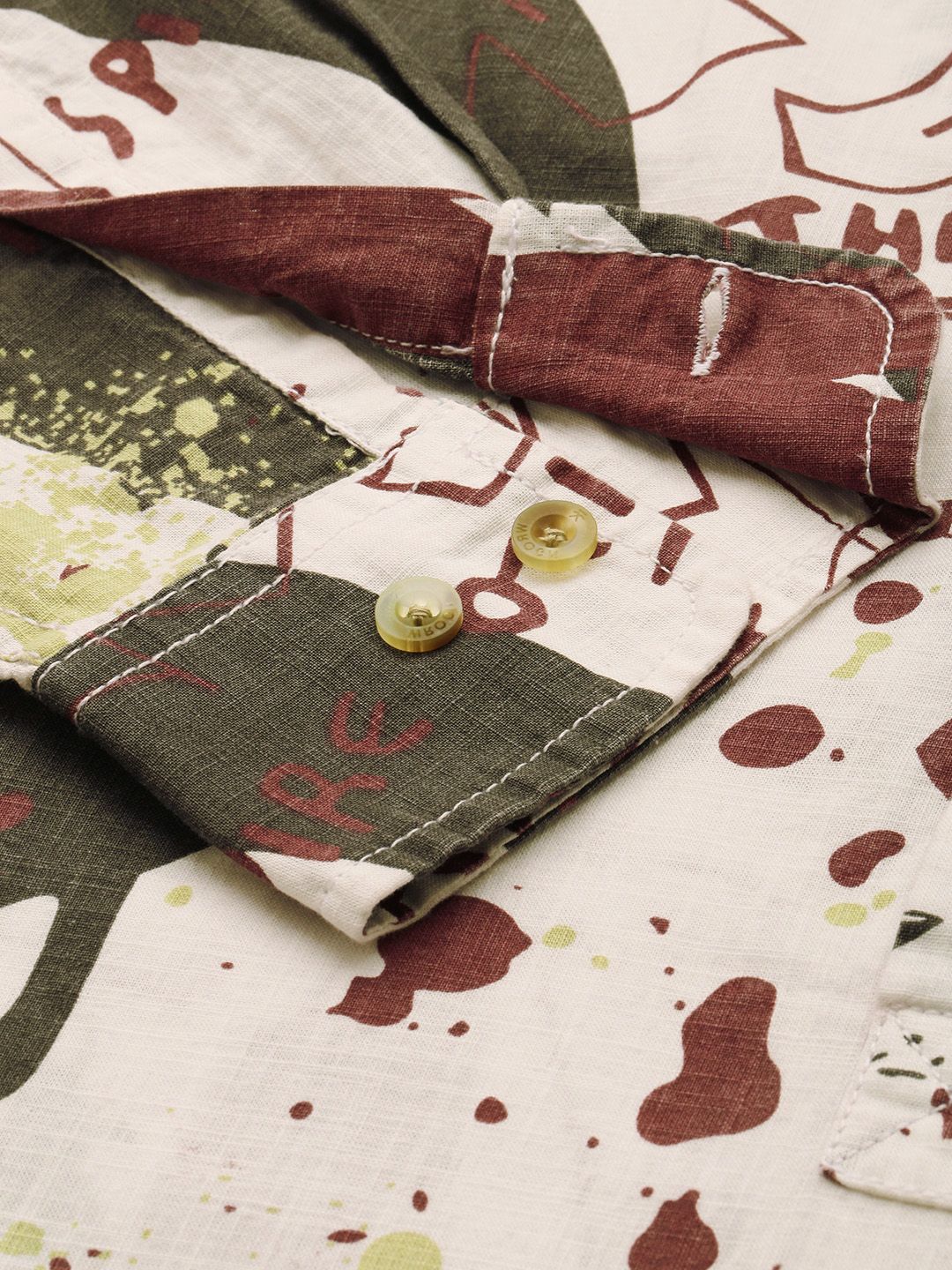Paint Splatter Hooded Shirt - Image 5