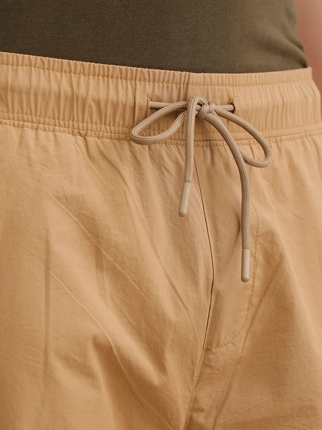 Parachute Fit Solid Trouser  | Khaki - Image 6
