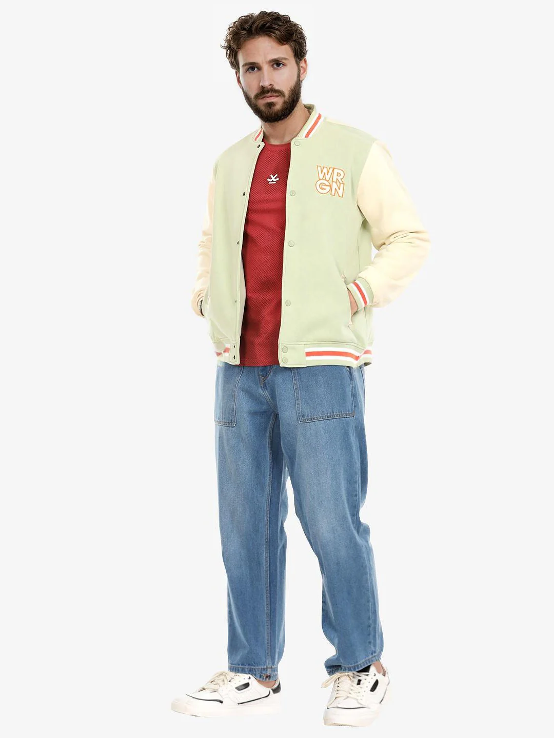 Pastel Varsity Bomber Jacket - Image 3