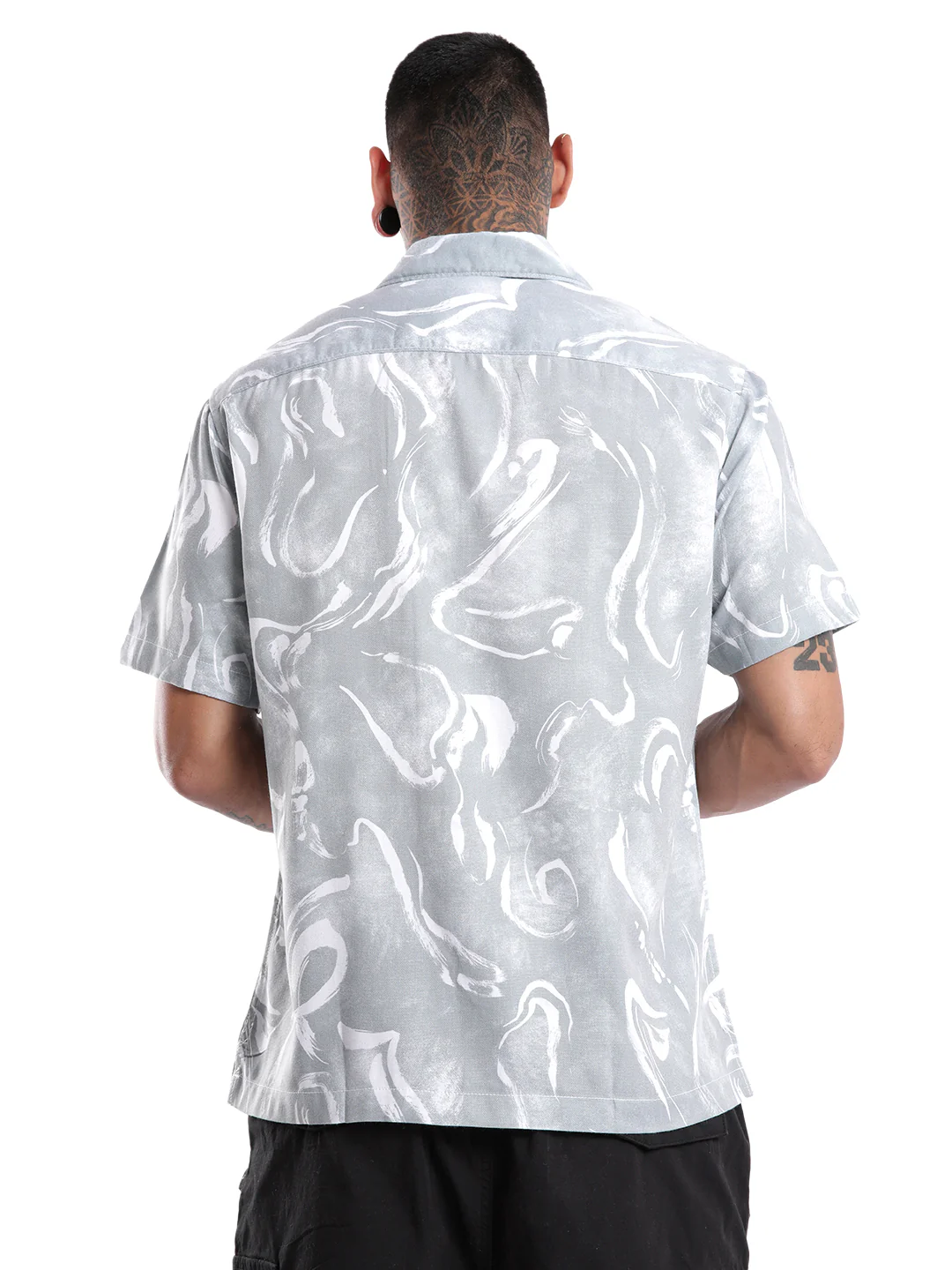 Pattern Flow Resort Collar Shirt - Image 3