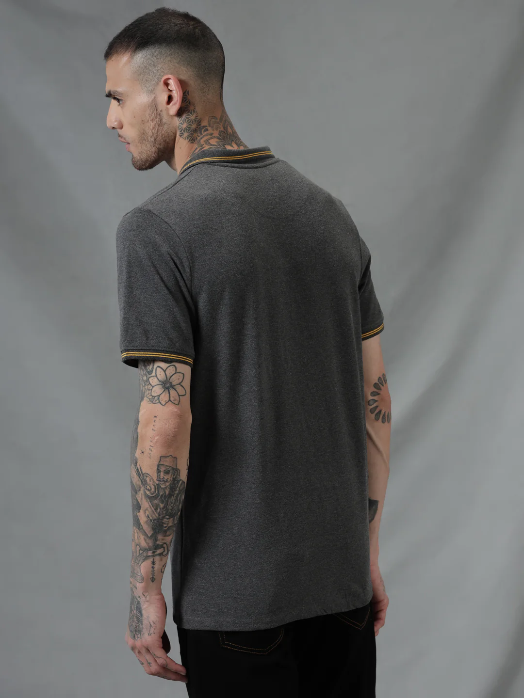 Perfectly Grey Polo T-Shirt - Image 3