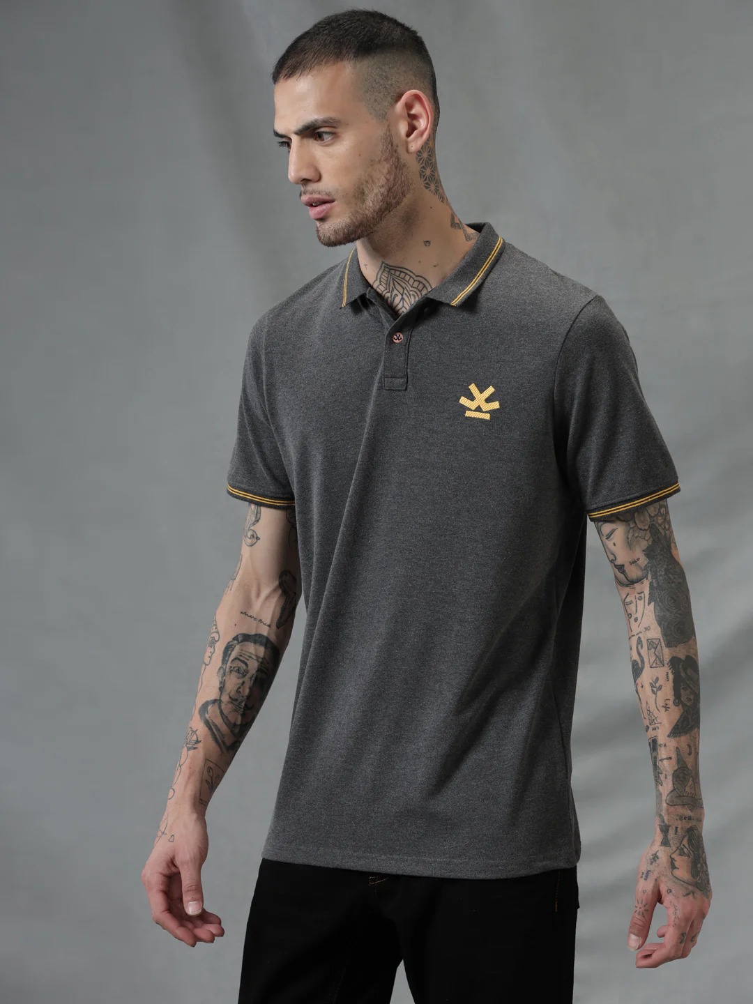 Perfectly Grey Polo T-Shirt - Image 4