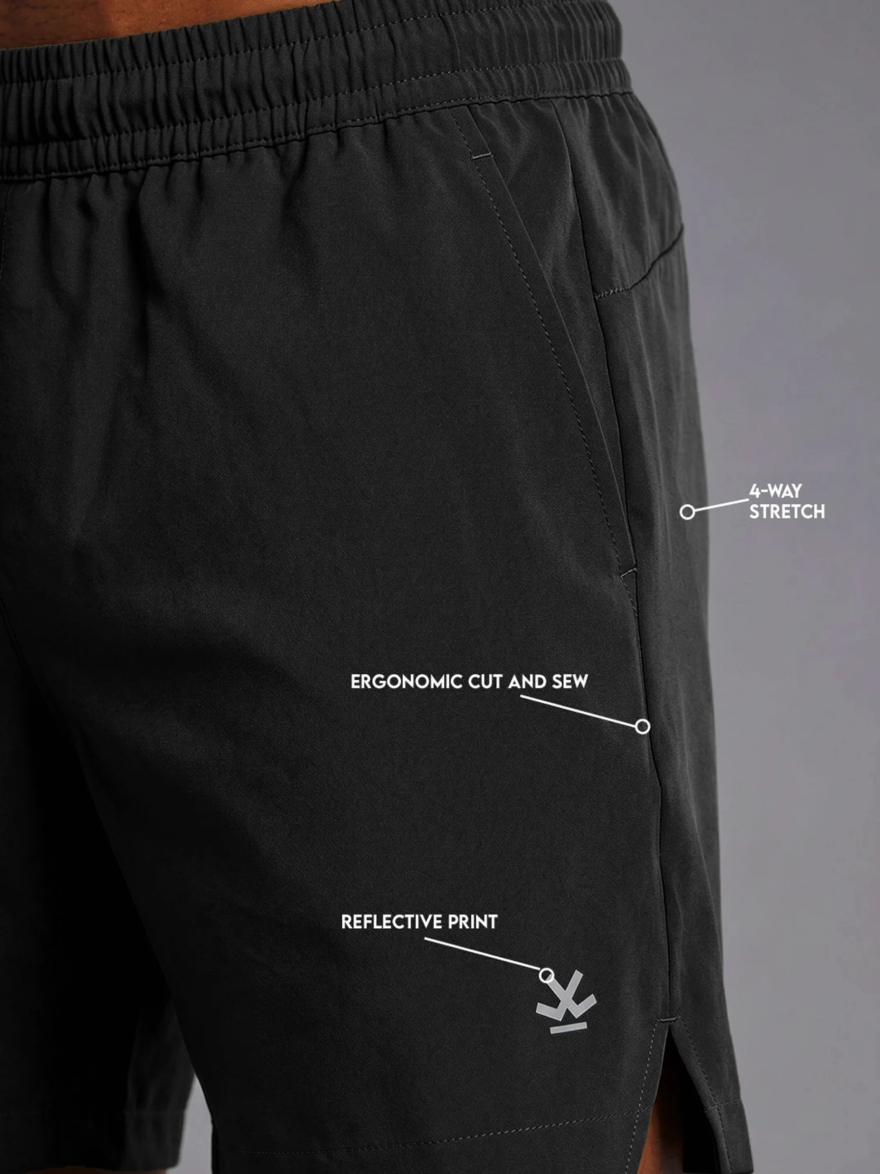 Performance shorts | Black - Image 5
