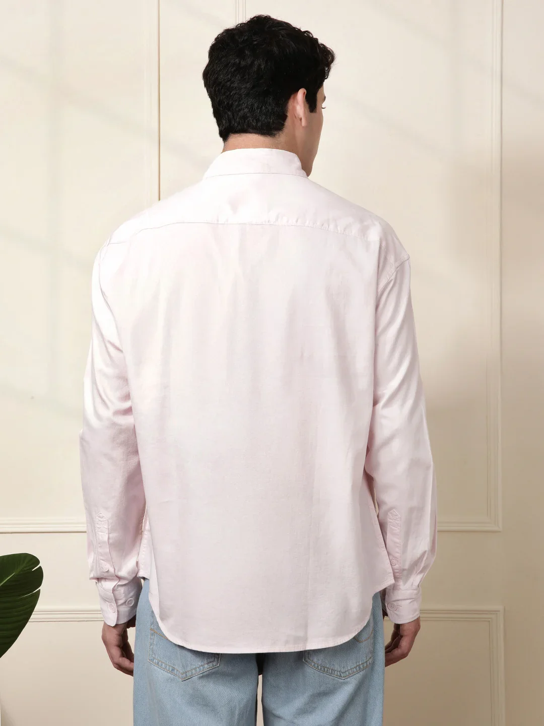 Pink Double Pocket Oversized Shirt - Image 3