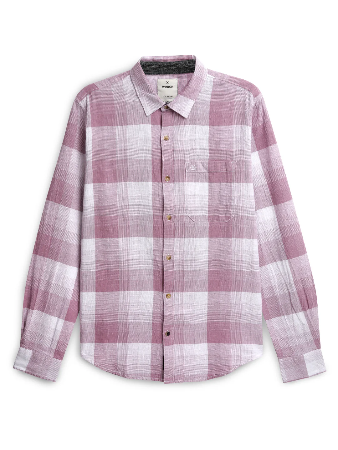 Pink Slim Fit Checked Shirt - Image 7