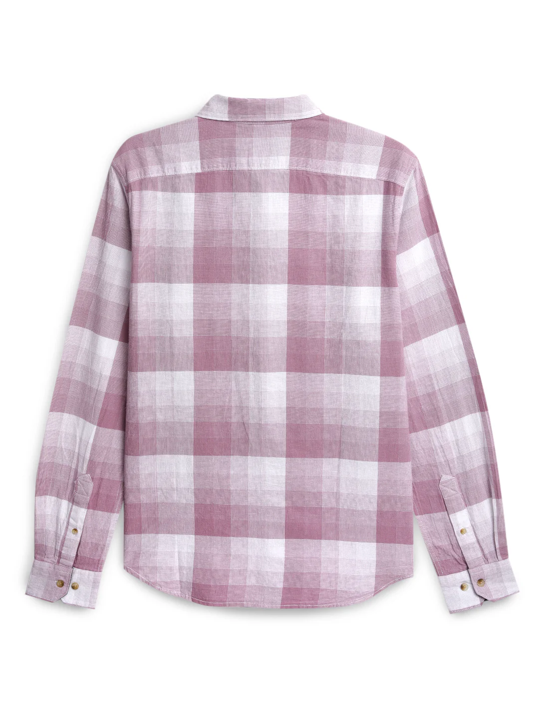Pink Slim Fit Checked Shirt - Image 8