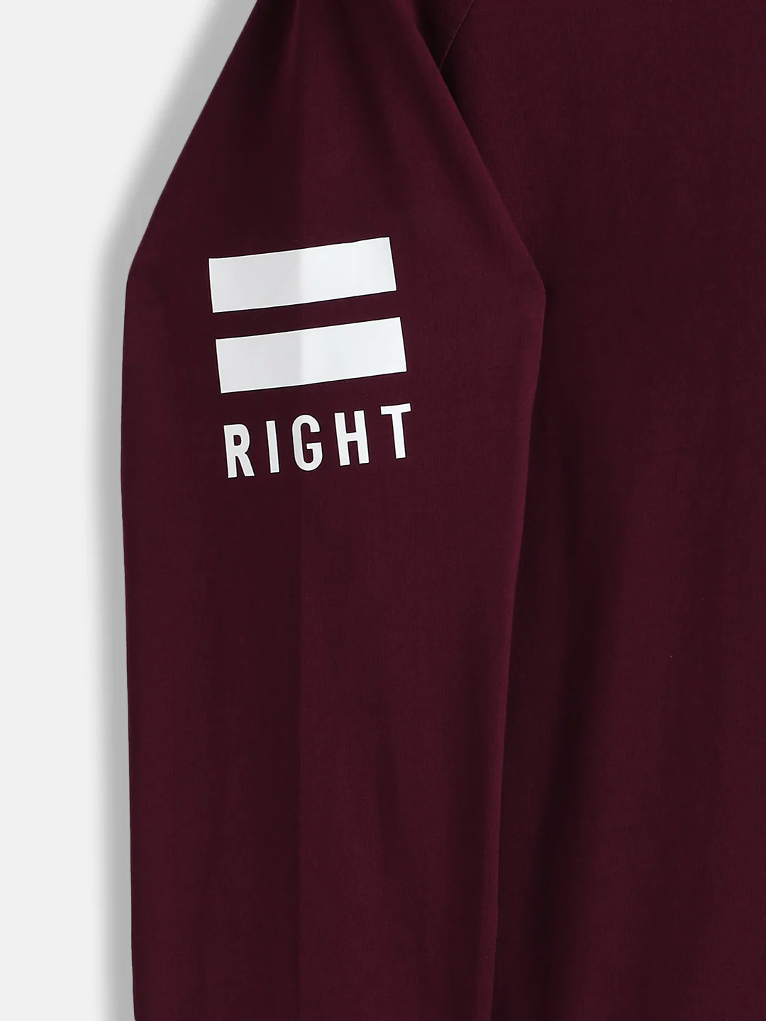 Placement Print Slim Fit Fit T-Shirt | Maroon - Image 4