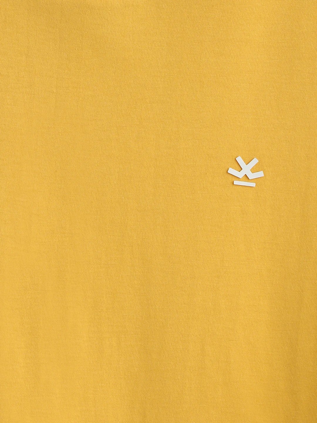 Placement Print Slim Fit T-Shirt I Yolk Yellow - Image 5