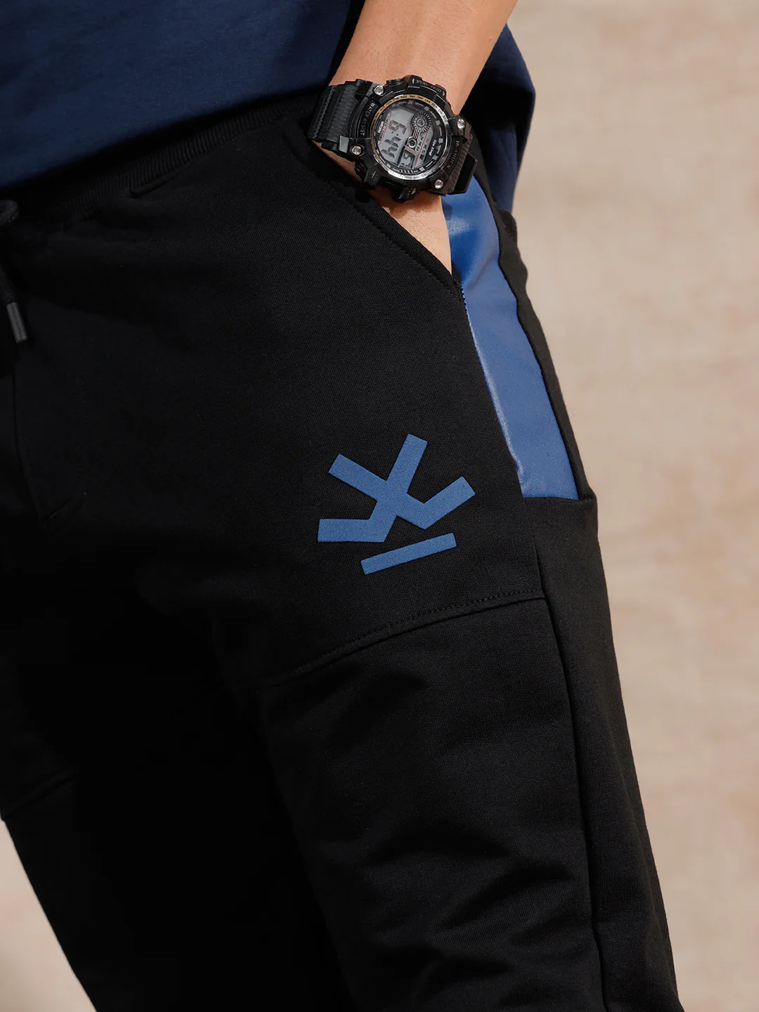 Placement Printed Jogger | Black - Image 5