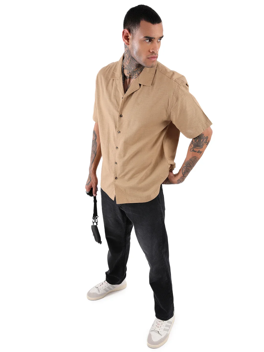 Premium Khaki Short Sleeve Shirt - Image 2
