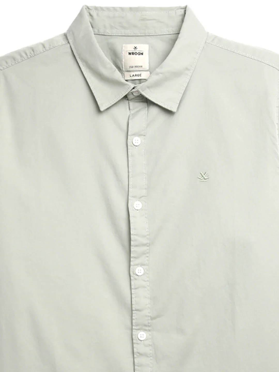 Premium Light Green Slim Fit Shirt - Image 8