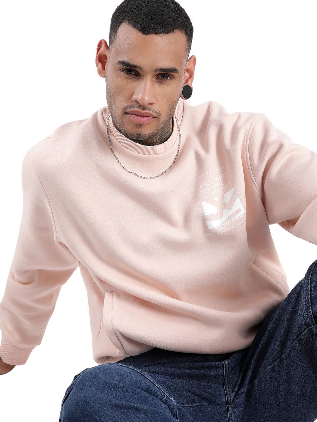 Premium Light Pink Sweatshirt - Image 3